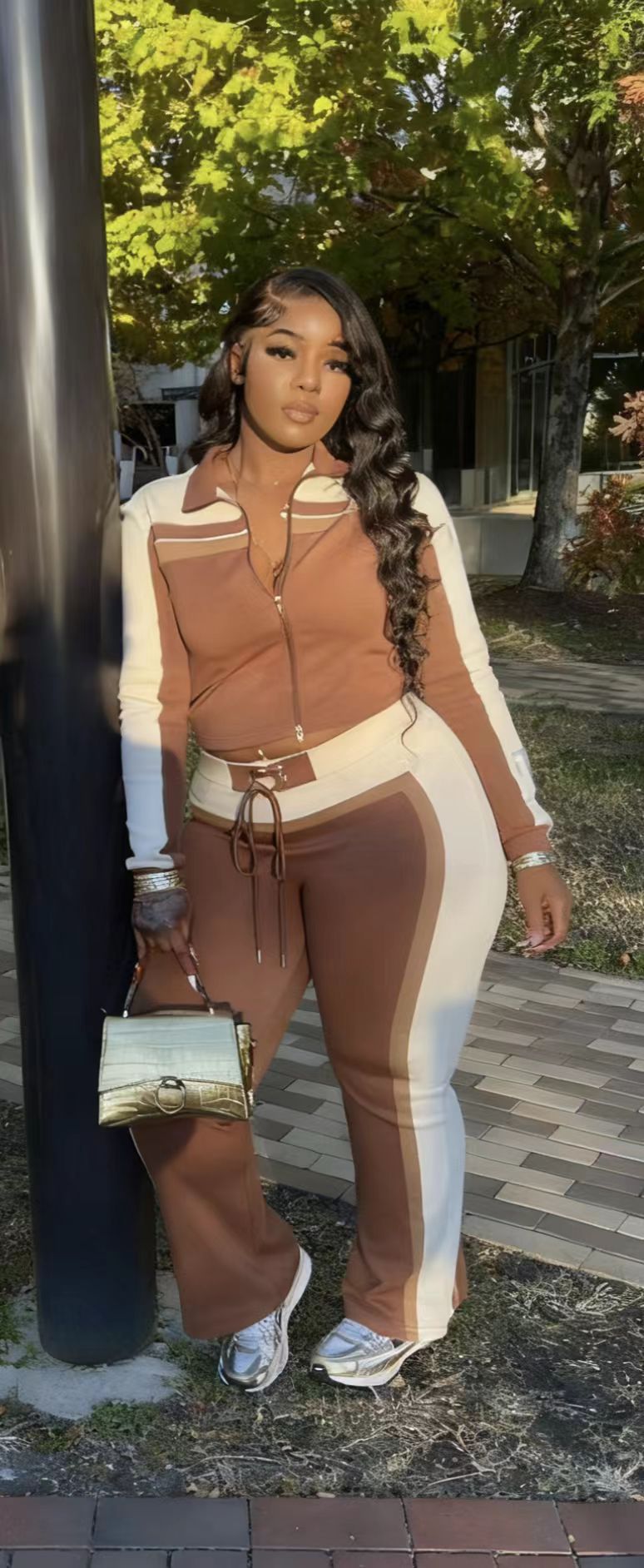 Stylish Two-Piece Track Suit