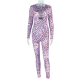 Leopard Print Jumpsuit with Cut-Out Detail