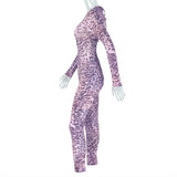Leopard Print Jumpsuit with Cut-Out Detail