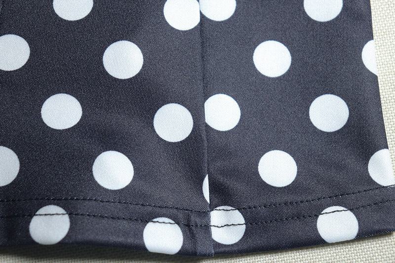 Polka Dot Set with Drawstring Skirt