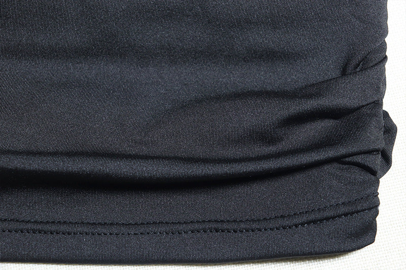 Long Sleeve Ruched Dress with Tie Details