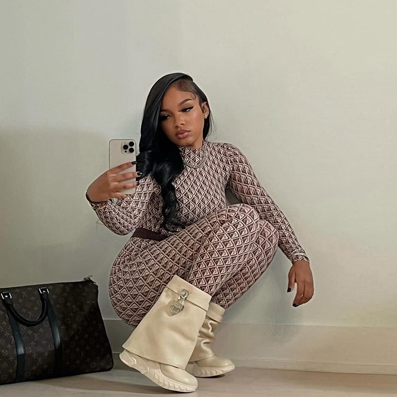 Geometric Pattern Jumpsuit