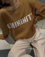 Casual Oversized Knit Sweatshirt