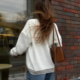 Casual Oversized Knit Sweatshirt