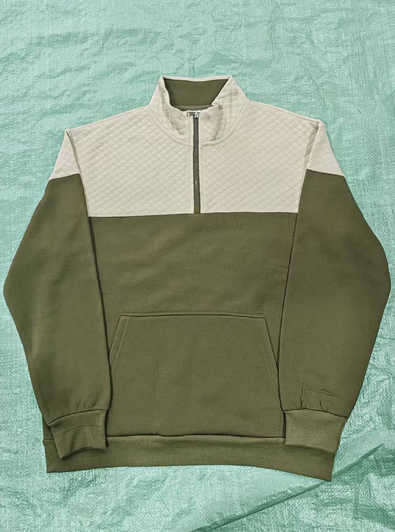 Men's Colorblock Quarter-Zip Pullover