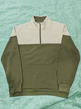 Men's Colorblock Quarter-Zip Pullover