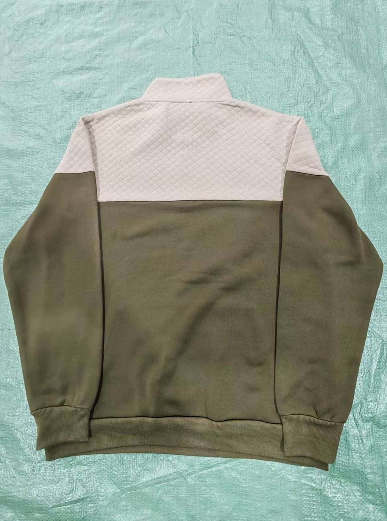 Men's Colorblock Quarter-Zip Pullover
