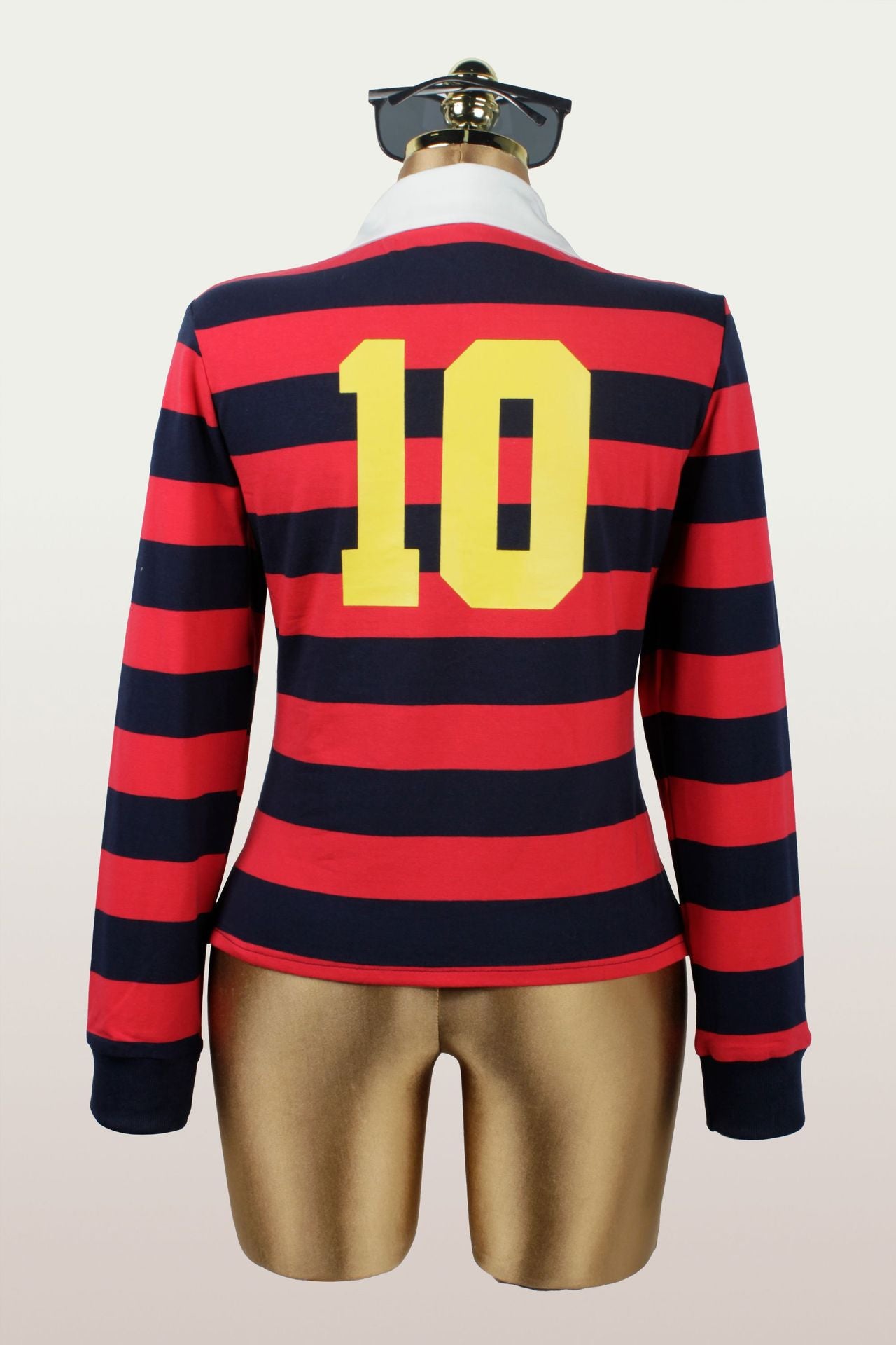 Striped Rugby Polo Shirt