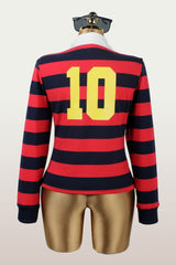 Striped Rugby Polo Shirt