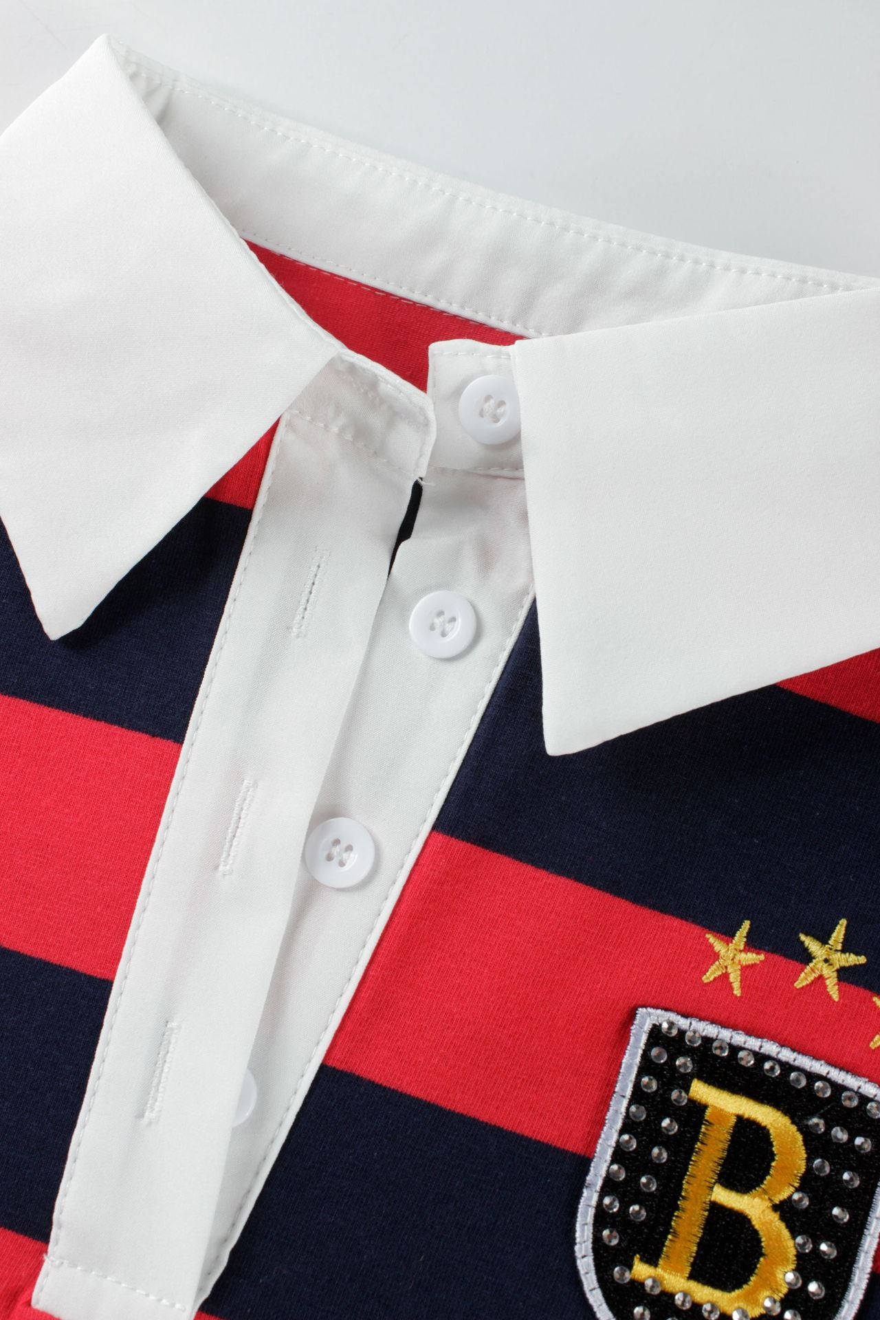 Striped Rugby Polo Shirt