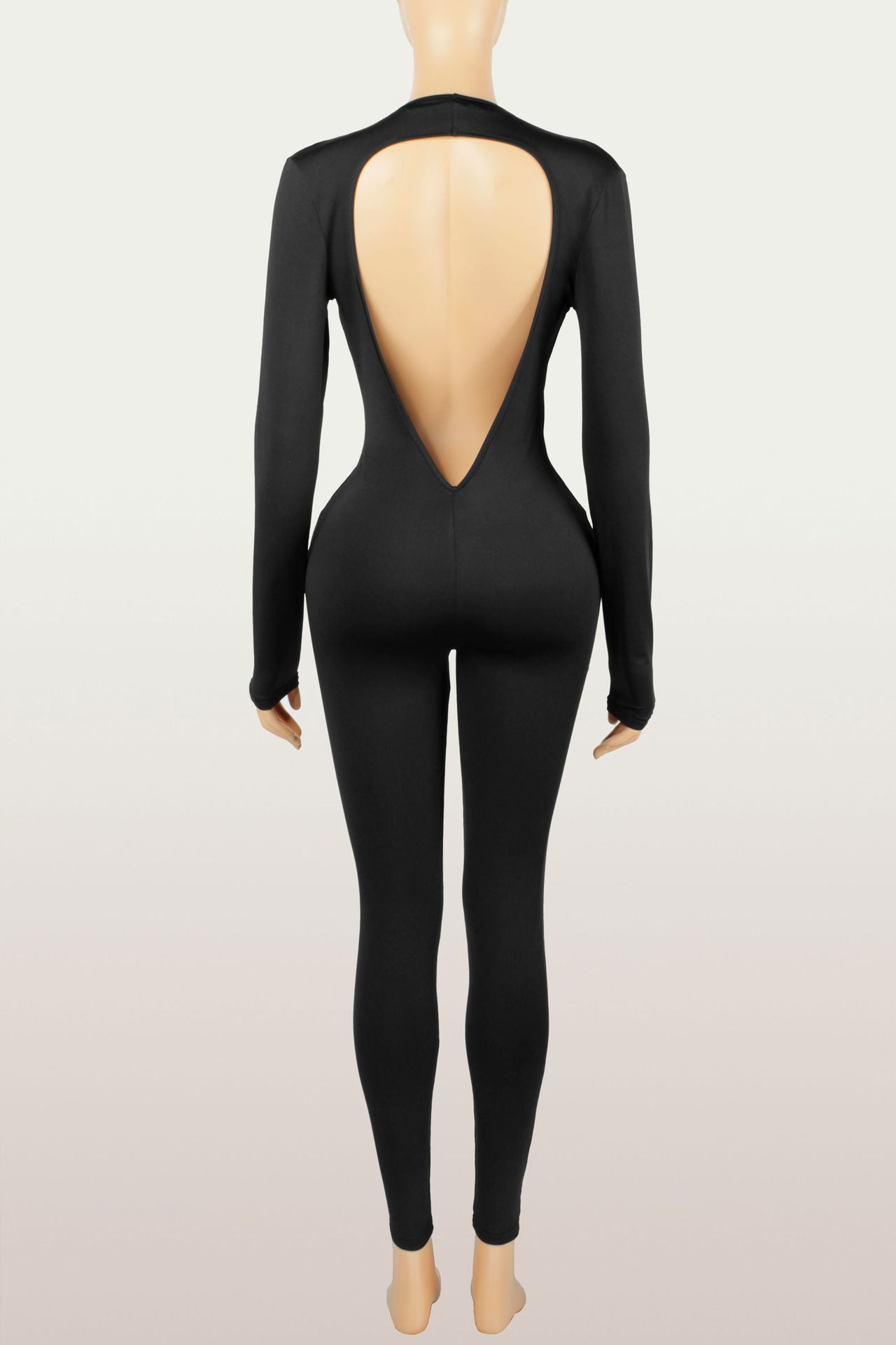 Cut-Out Jumpsuit with Deep Plunge