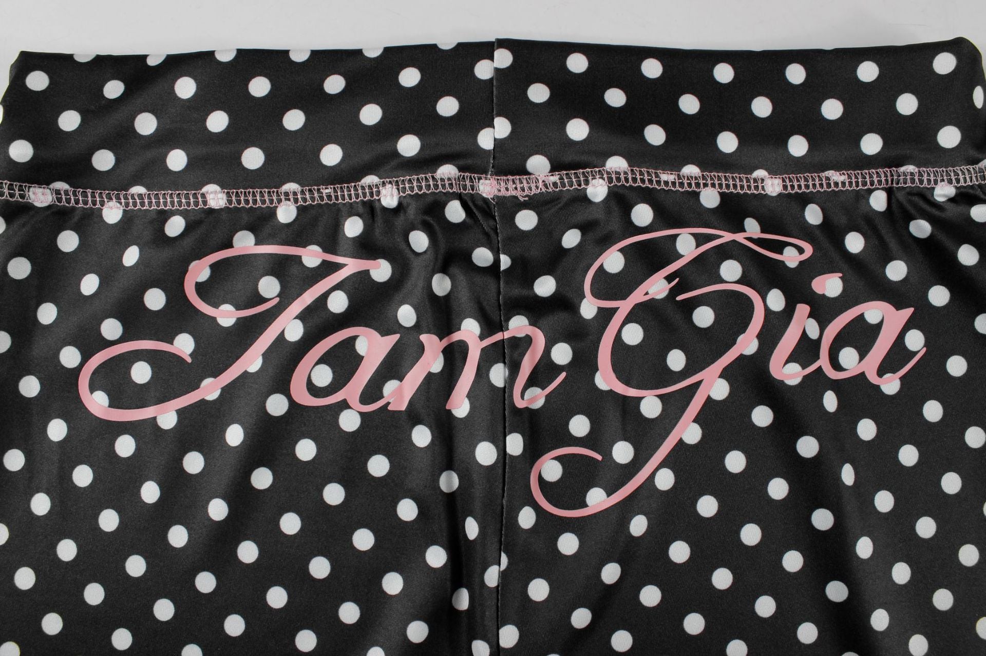 Polka Dot Cropped Hoodie and Flared Pants Set