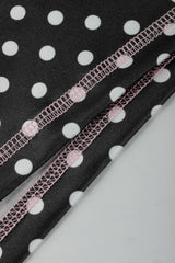 Polka Dot Cropped Hoodie and Flared Pants Set