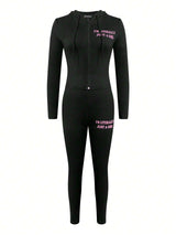 Casual Black Tracksuit