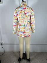 Colorful Tropical Print Pajama Set