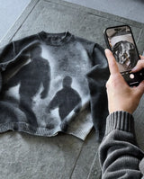 Artistic Silhouette Graphic Sweatshirt