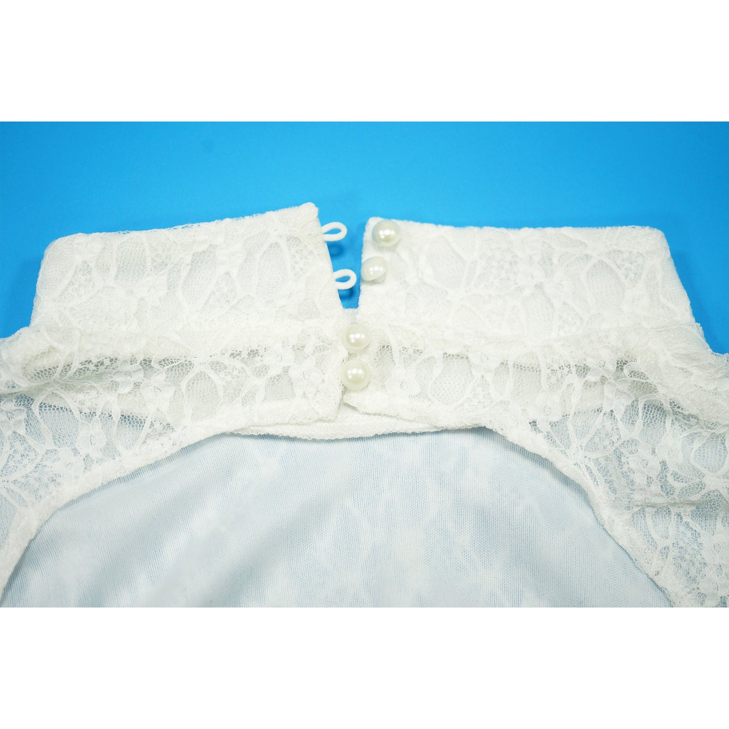 Elegant Lace Long Sleeve Ruffled Romper