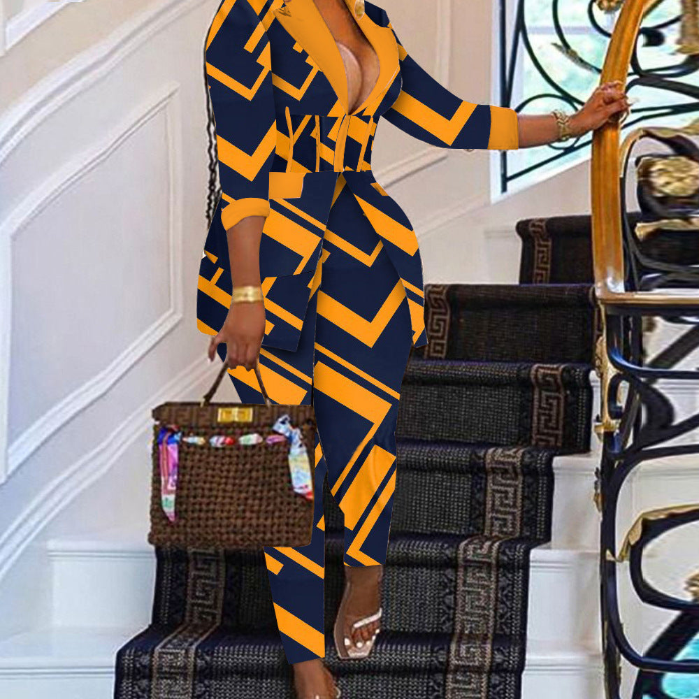 Fitted Blazer & slim-fit pants Houndstooth Suit