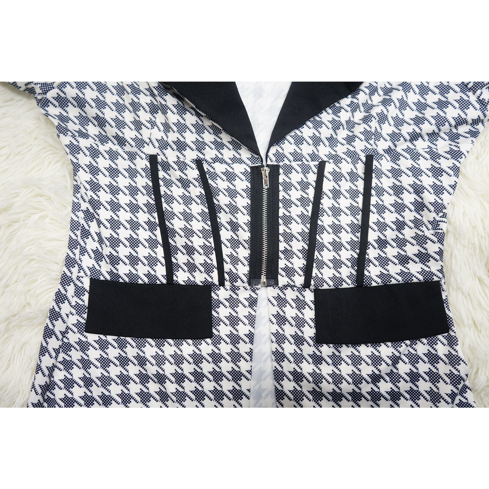 Fitted Blazer & slim-fit pants Houndstooth Suit