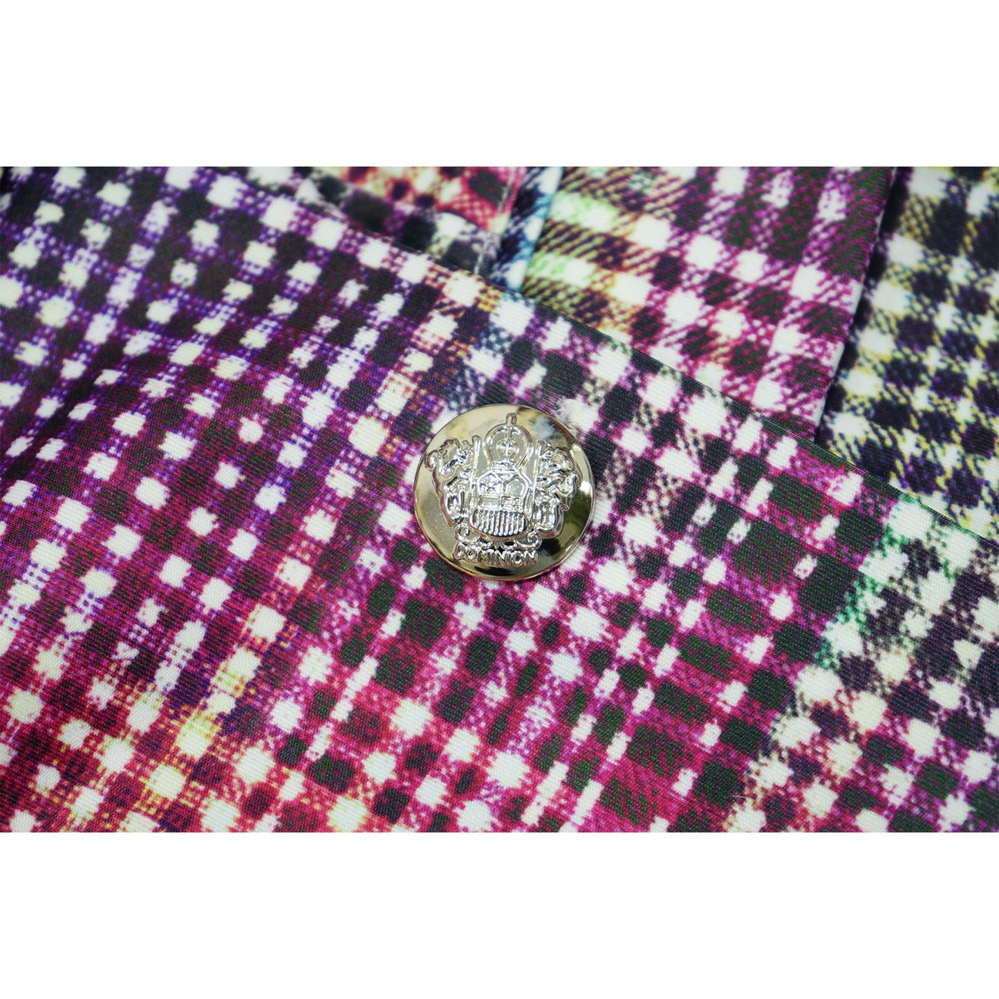 Plaid Power Suit with Wide-Leg Pants