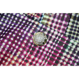 Plaid Power Suit with Wide-Leg Pants