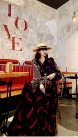 Black Midi Dress with Sheer Detailing