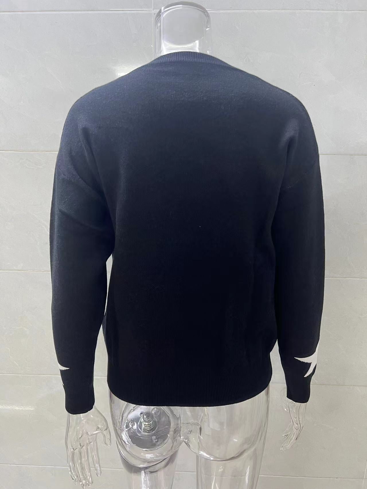 Star Pattern Cozy Sweater