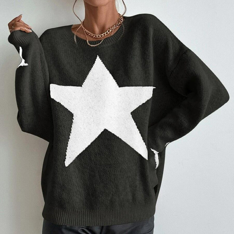 Star Pattern Cozy Sweater