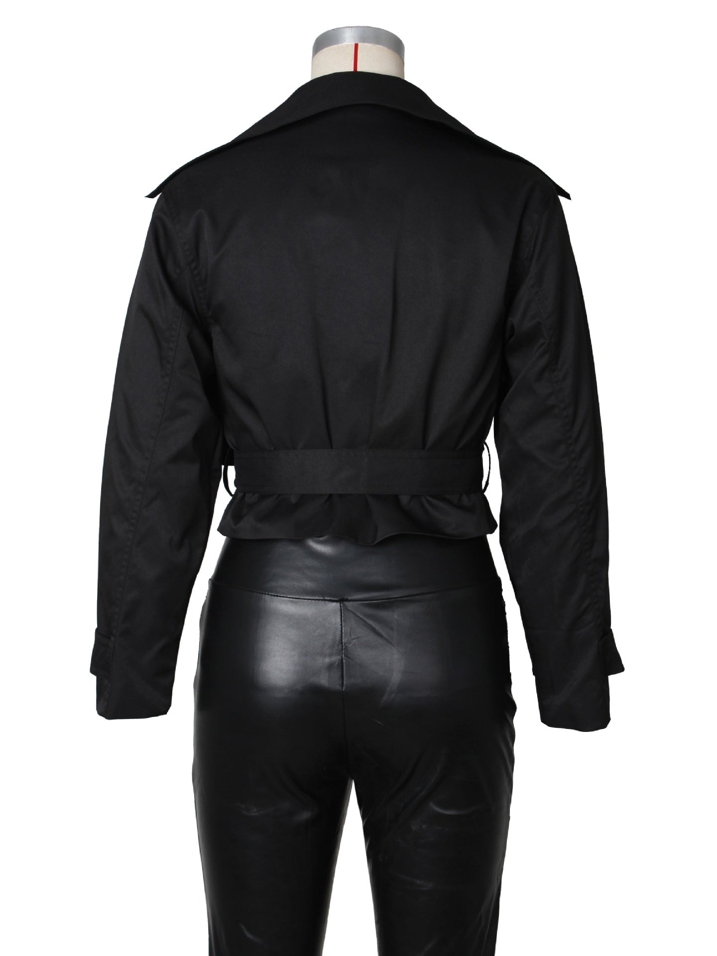 Elegant Monochrome Trench Coat