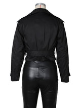 Elegant Monochrome Trench Coat