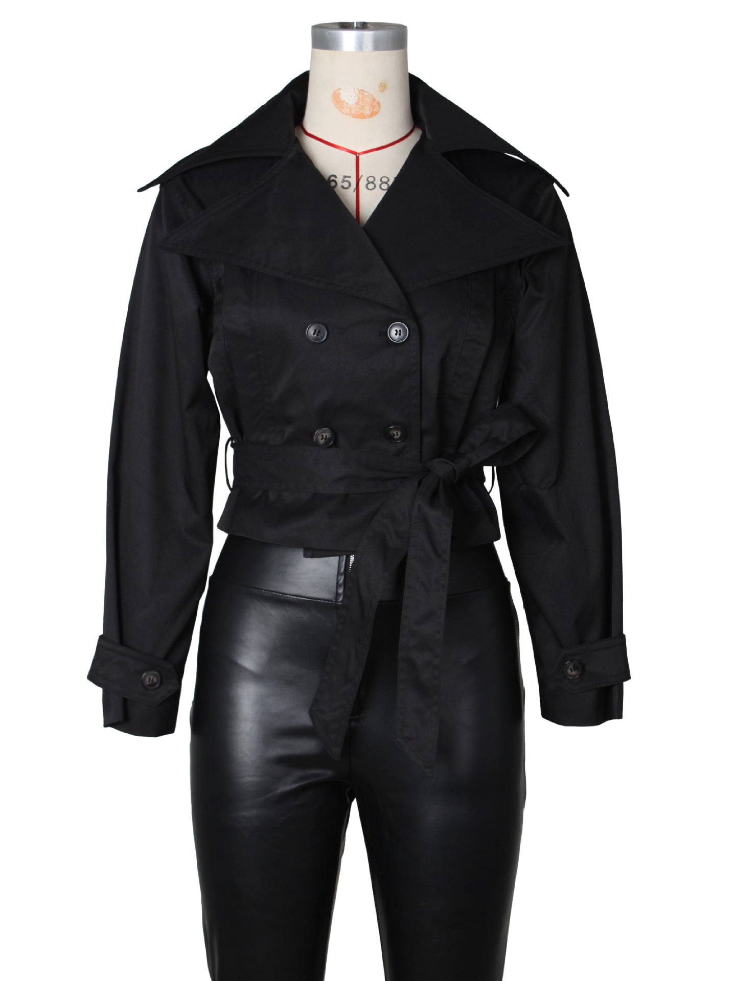 Elegant Monochrome Trench Coat