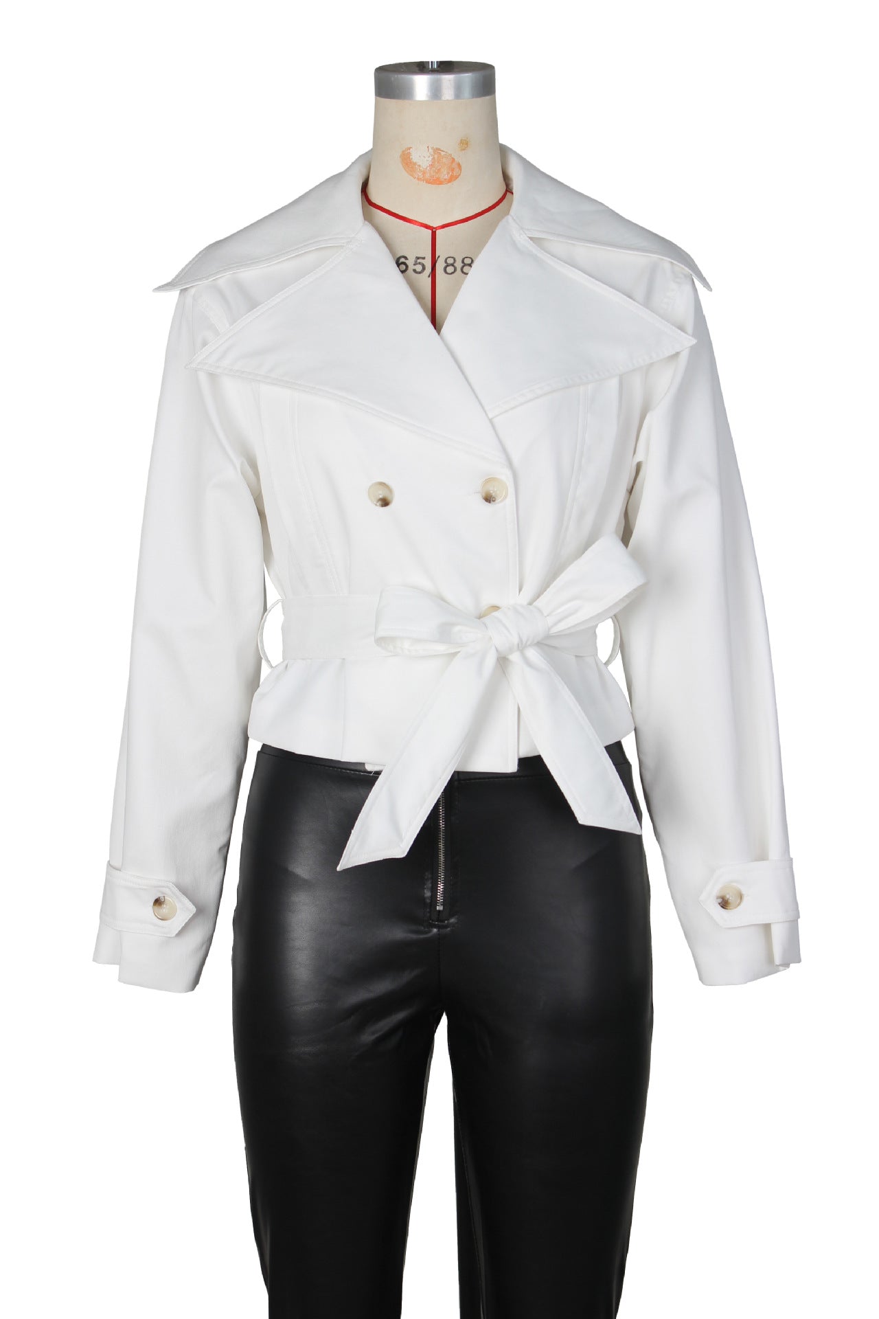 Elegant Monochrome Trench Coat