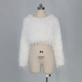 Beaded Fringe Cropped Top