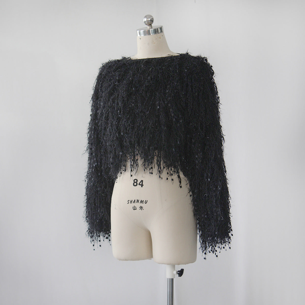 Beaded Fringe Cropped Top