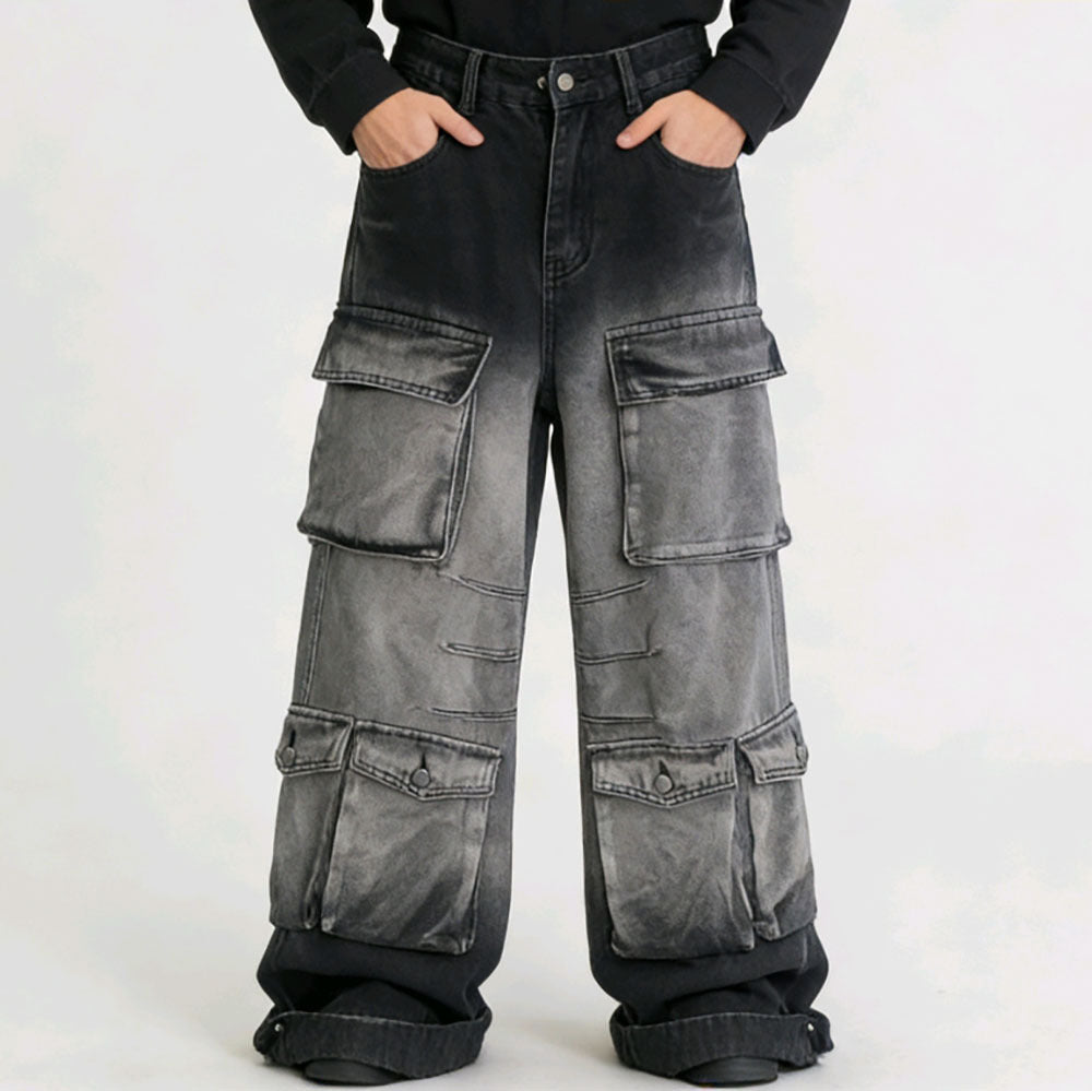 Oversized Cargo Pants with Multiple Pockets
