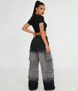 Oversized Cargo Pants with Multiple Pockets