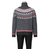 Colorblock Turtleneck Sweater