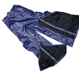 Edgy Faux Leather Cargo Pants