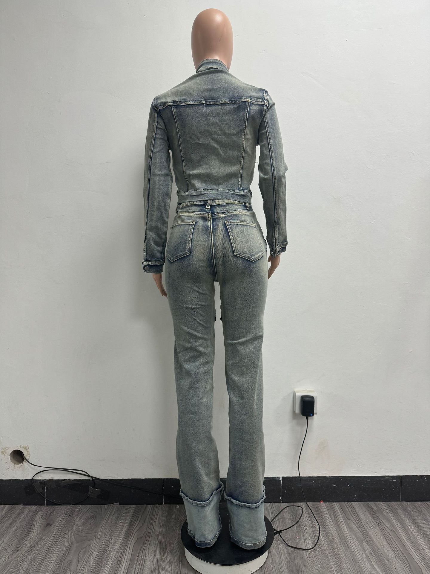 Trendy Wash Denim Co-ord Set