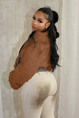 Cozy Faux Fur Zip-Up Jacket