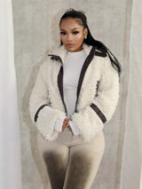 Cozy Faux Fur Zip-Up Jacket