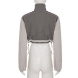 Casual Two-Tone Zip-Up Sleeveless Jacket