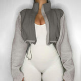 Casual Two-Tone Zip-Up Sleeveless Jacket