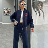 Chic Casual Navy Tracksuit