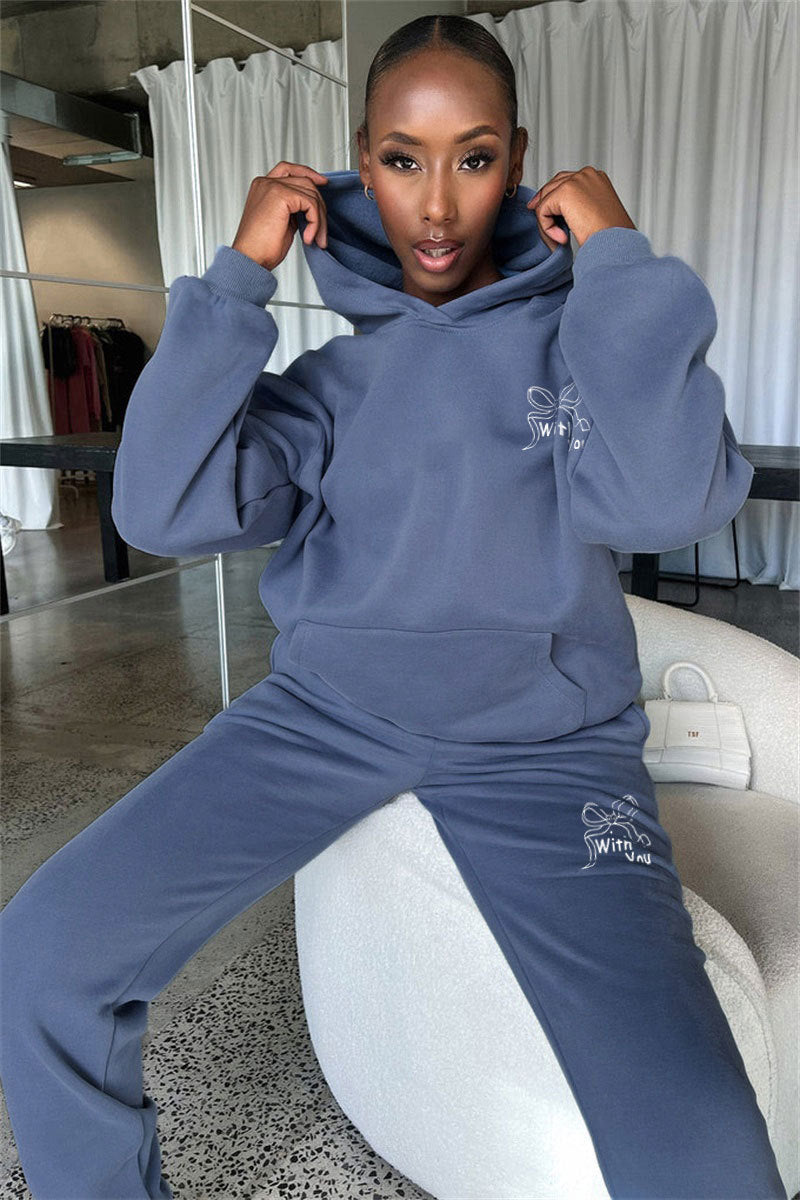 Hoodie & Jogger Set with  Graphic