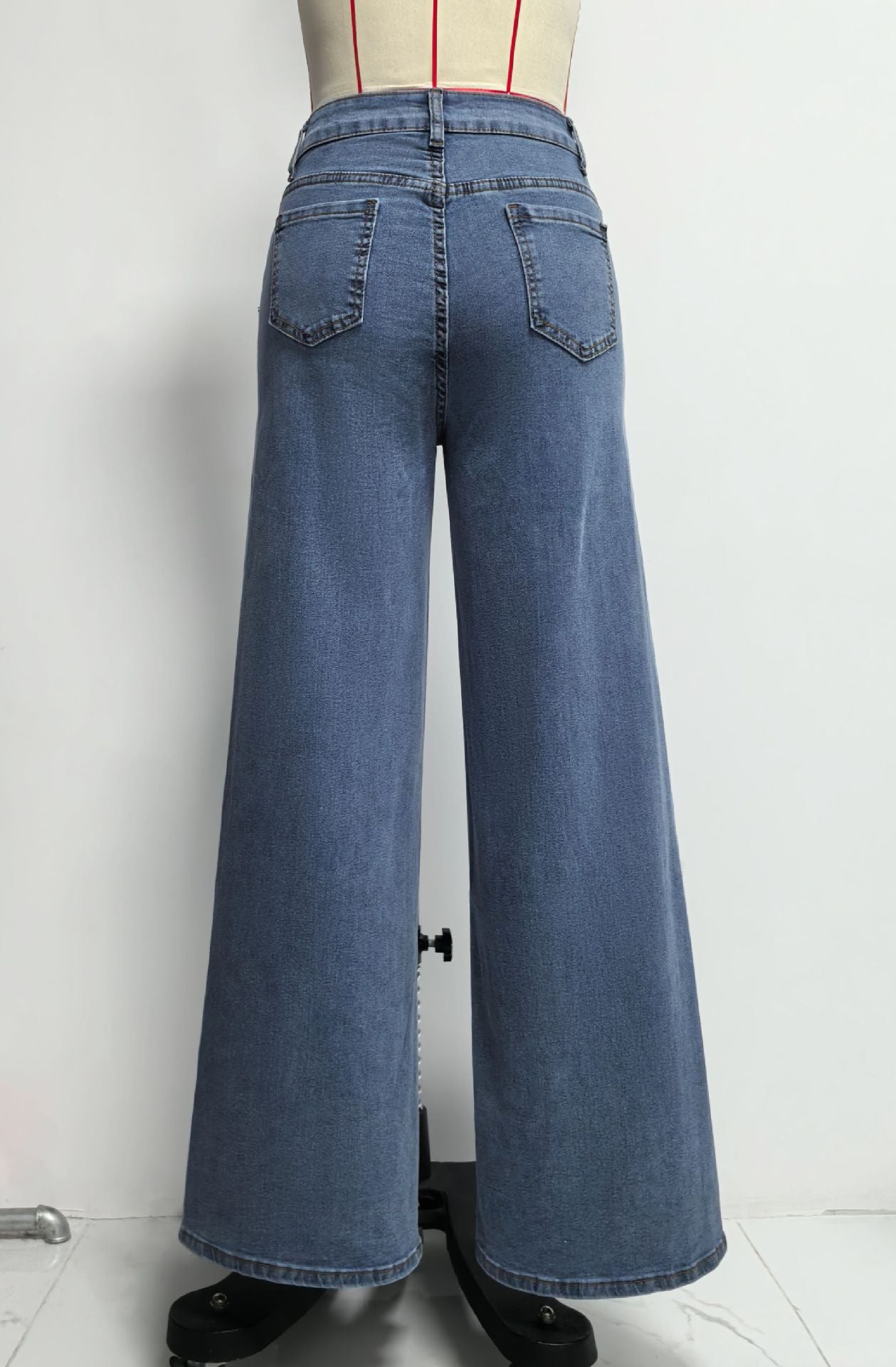 High-Waisted Wide-Leg Jeans