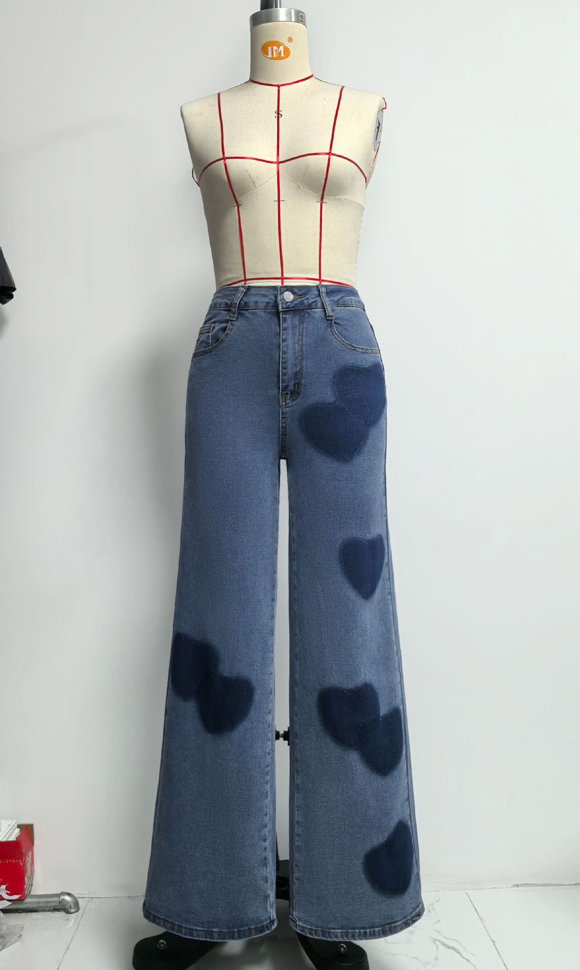 High-Waisted Wide-Leg Jeans