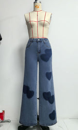 High-Waisted Wide-Leg Jeans