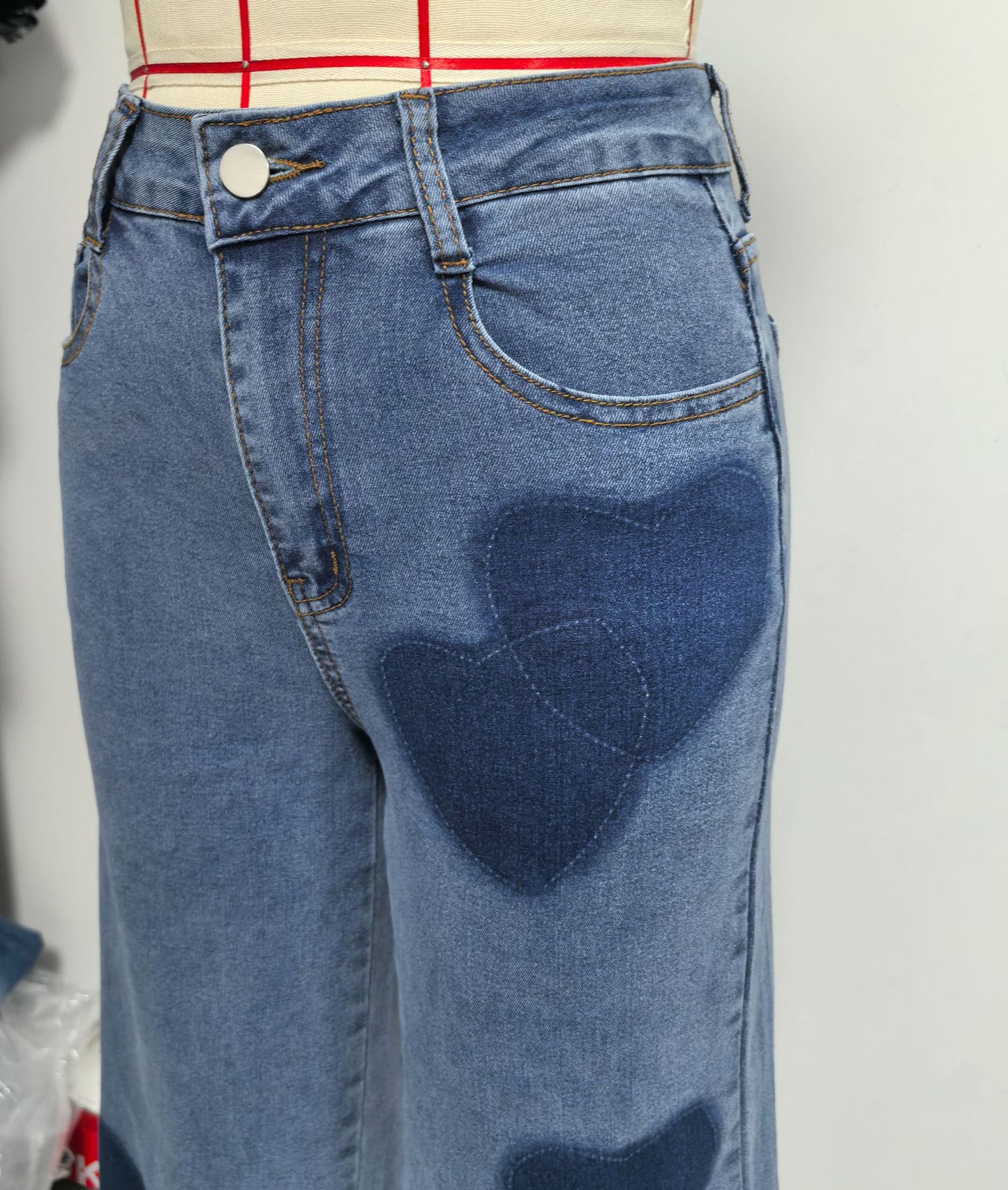 High-Waisted Wide-Leg Jeans