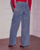 High-Waisted Wide-Leg Jeans